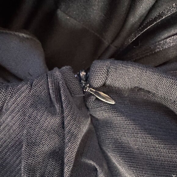 2/$18 SALE Vtg Sangria Halter Dress Womens 10 Sheer Layers Sweetheart Drop Waist - Picture 5 of 9